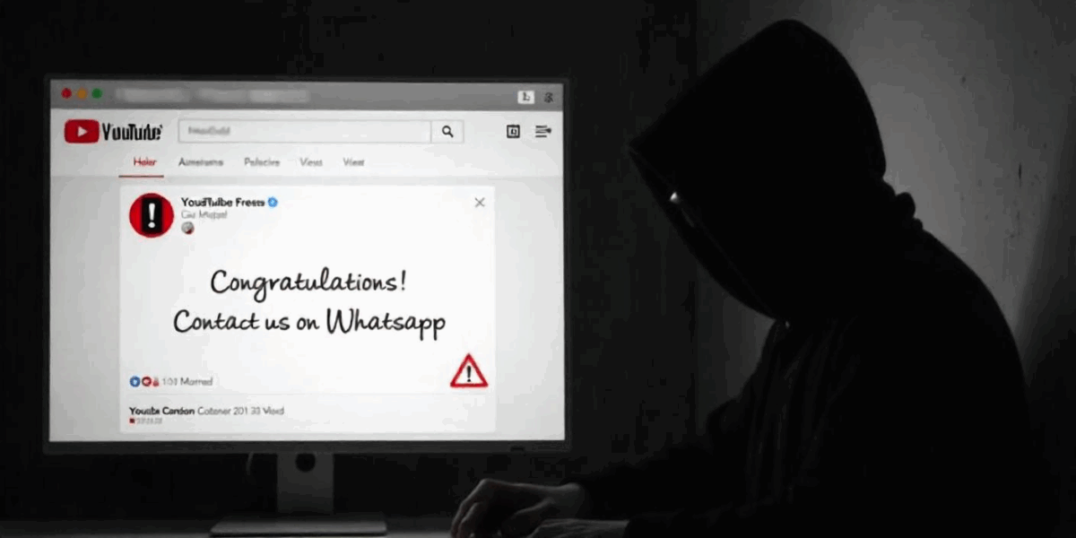 youtube whatsapp scam