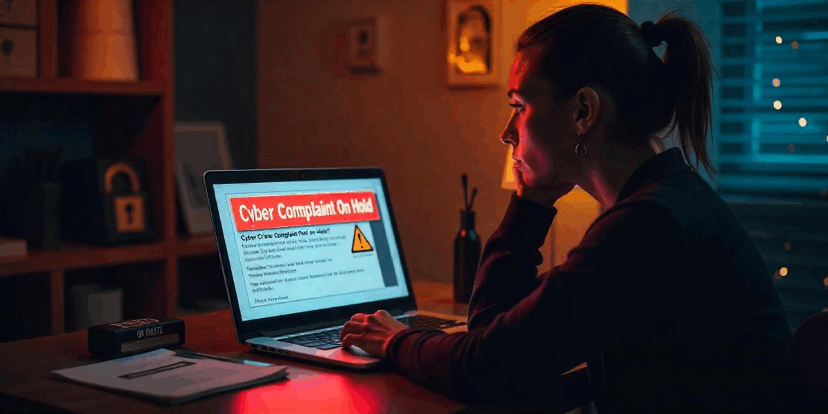 cyber crime complaint put on hold means