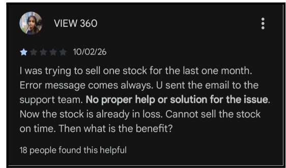 Complaints Regarding Customer Support
