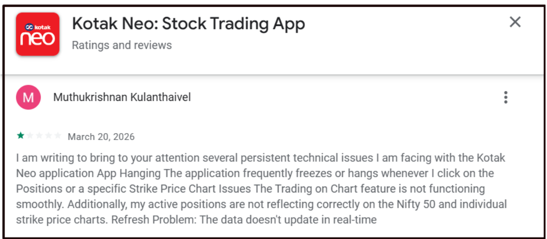 Kotak Securities user review