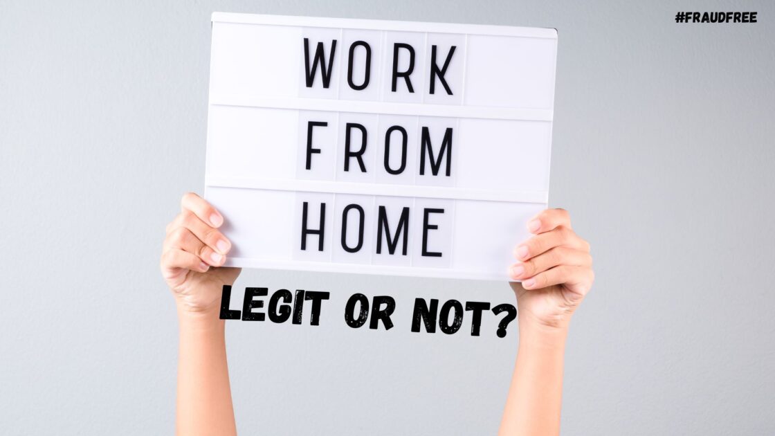 how to tell if a work from home job is legit