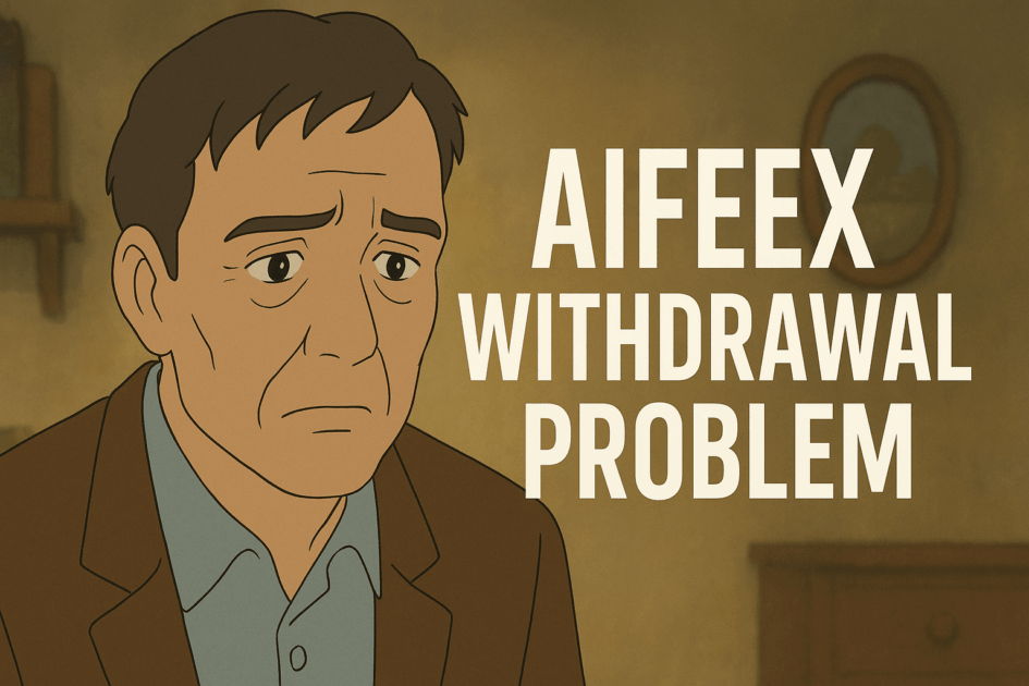 aifeex withdrwal problem