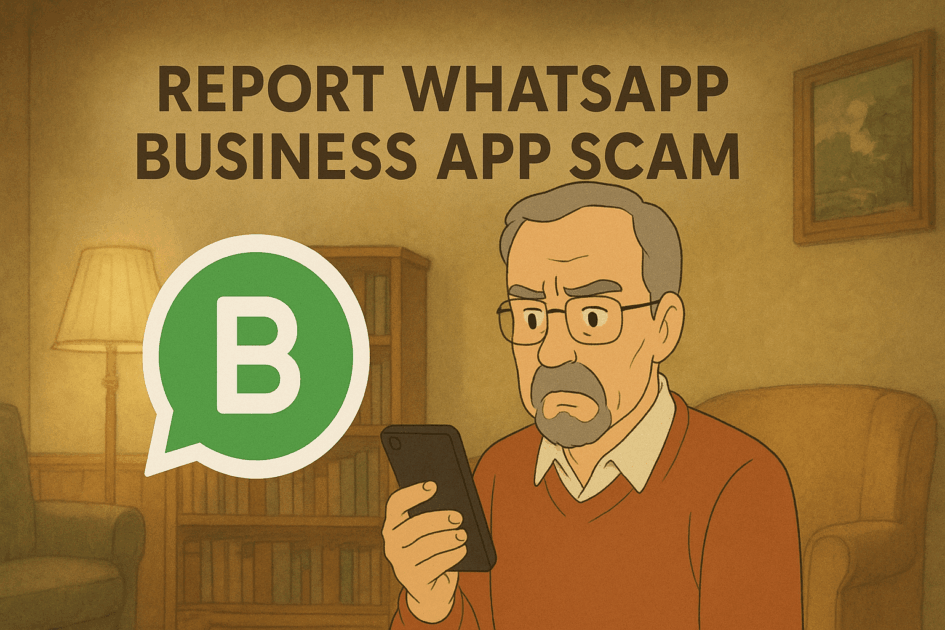 how to report fake whatsapp business account