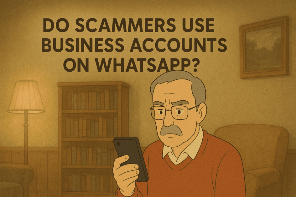 do scammers use business accounts on whatsapp