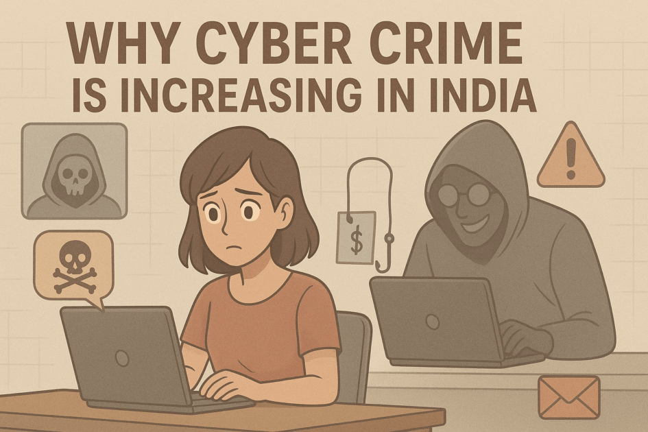 why cyber crime is increasing in india