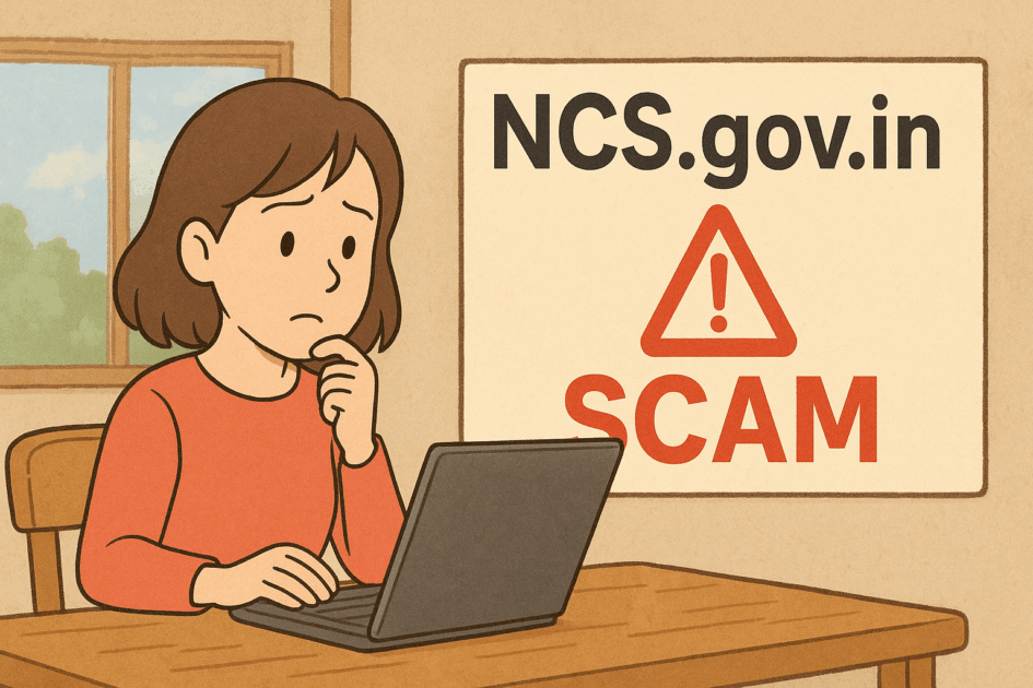 ncs.gov.in work from home real or fake
