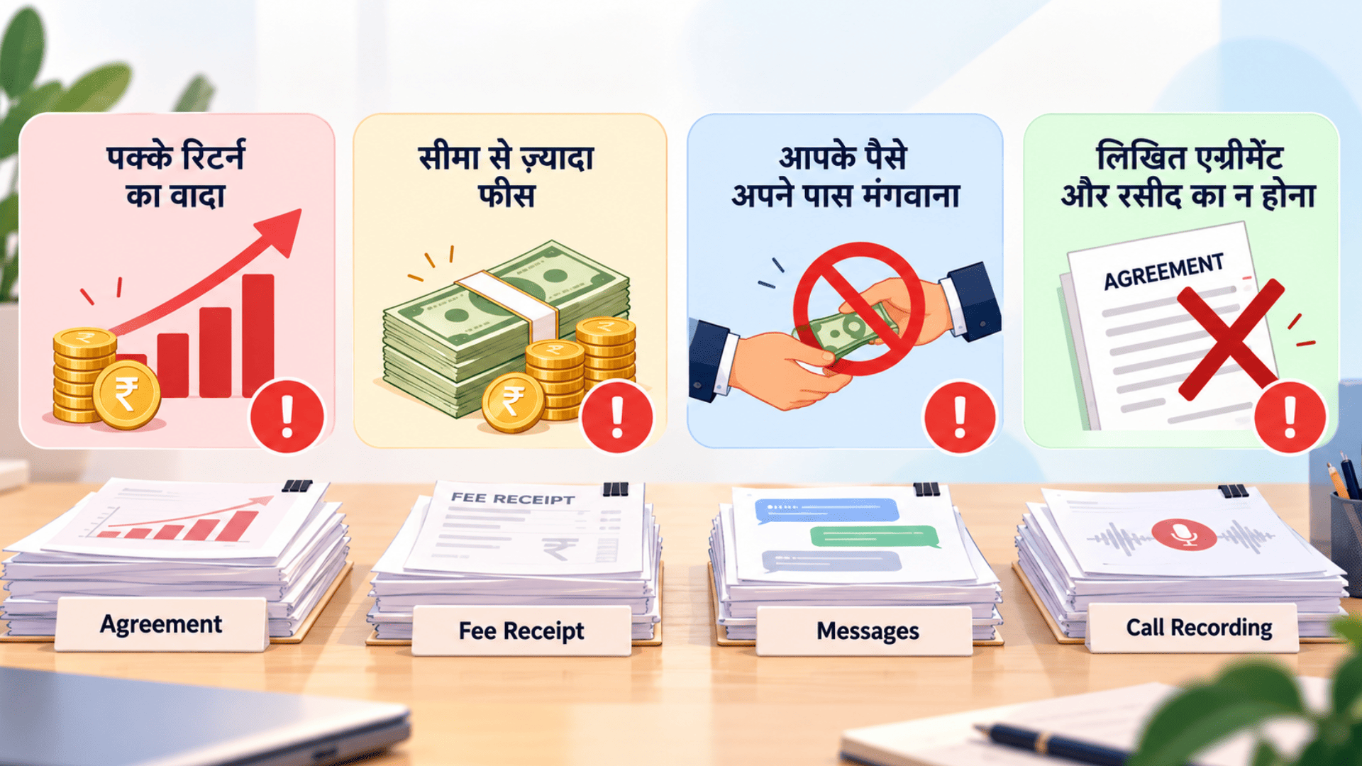 इन्वेस्टमेंट एडवाइजर के खिलाफ शिकायत के चार मुख्य आधार
