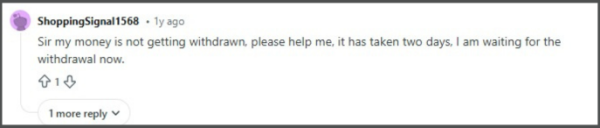 91 club withdrawal problem