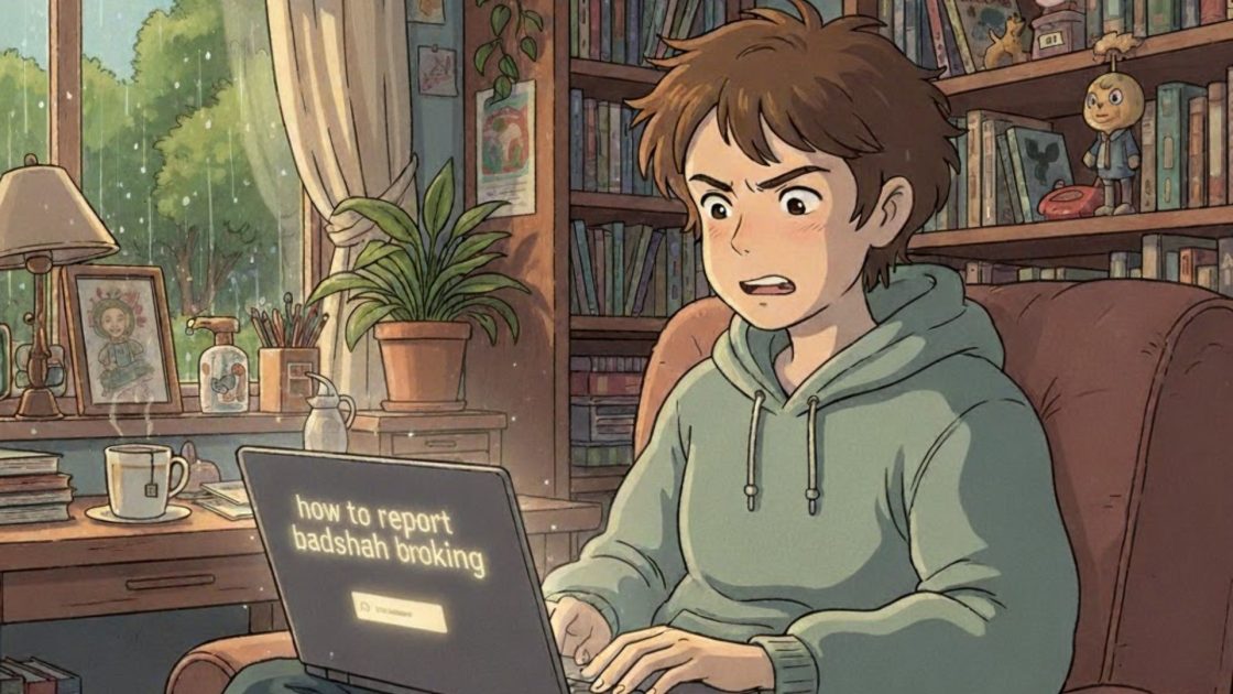 how to report badshah broking