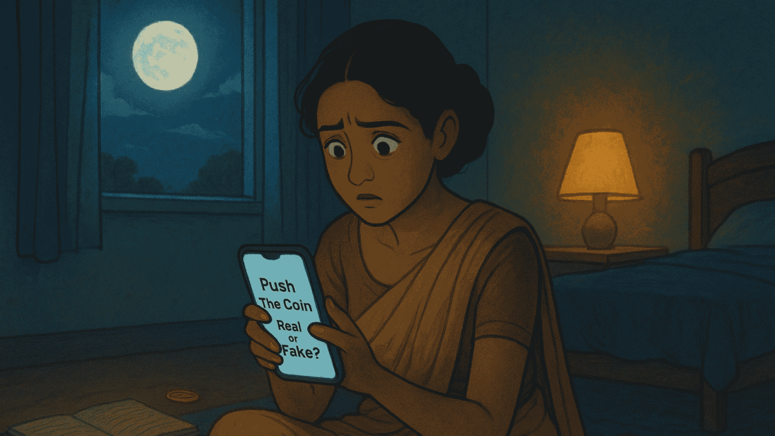 Push The Coin Real Or Fake