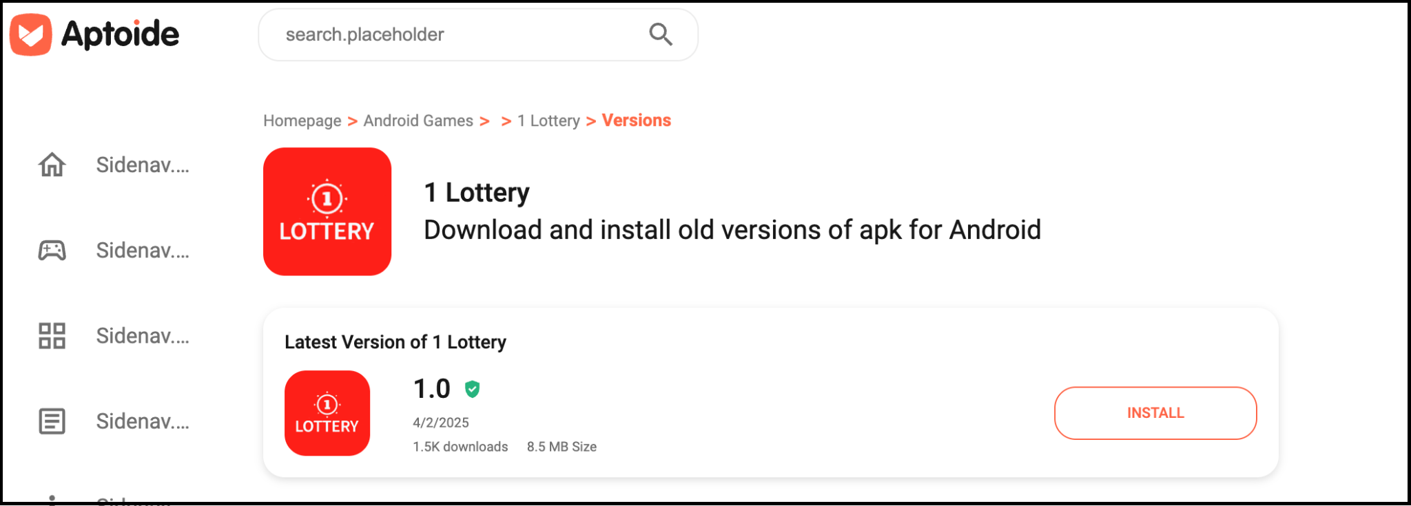 1 lottery app login