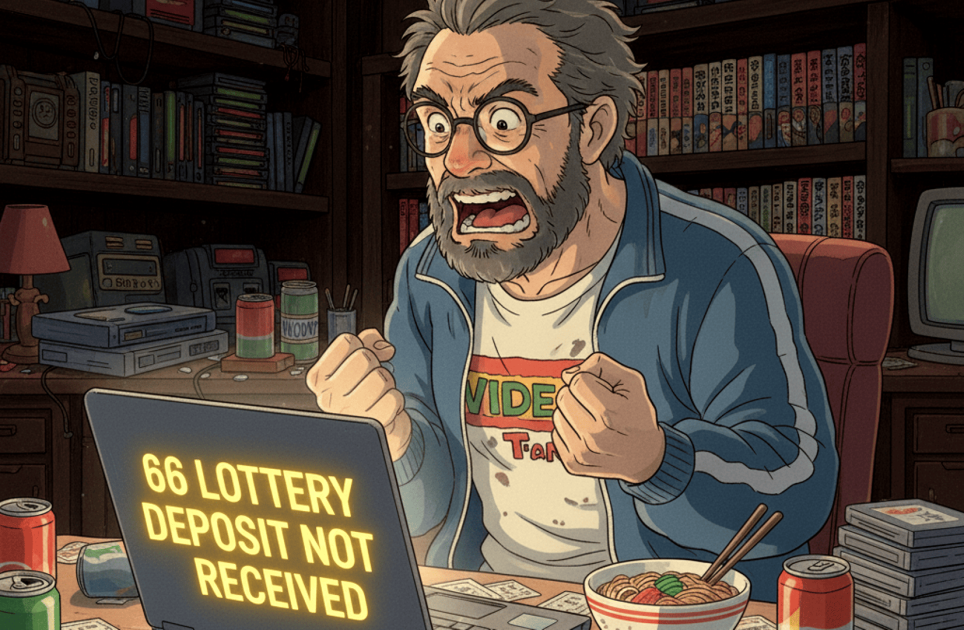 66 lottery deposit not received