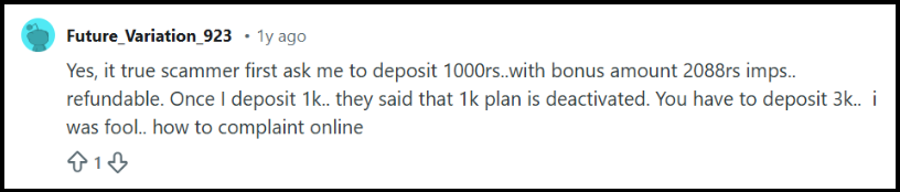 91 club app fake bonus promises