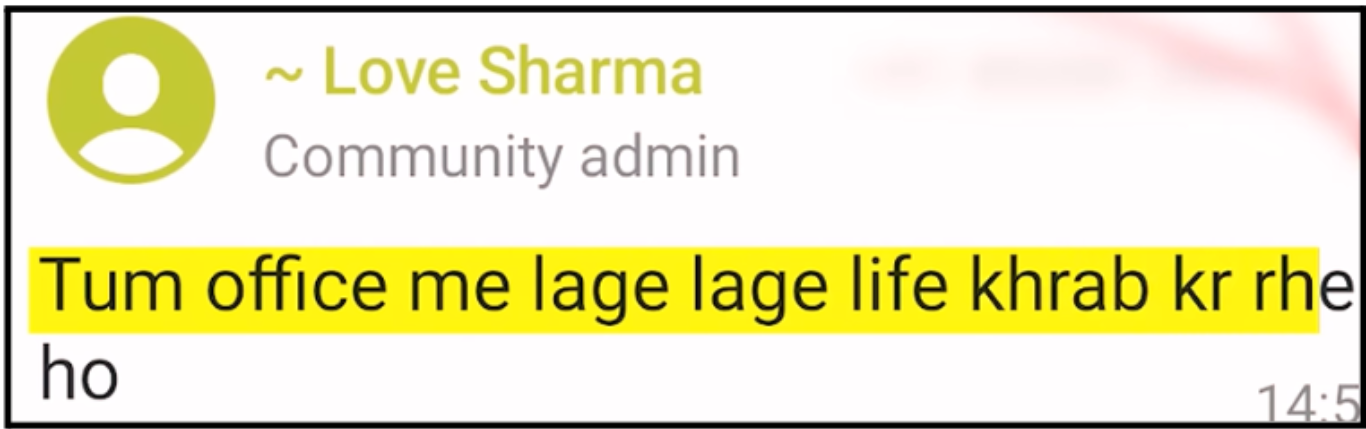 love sharma to followers