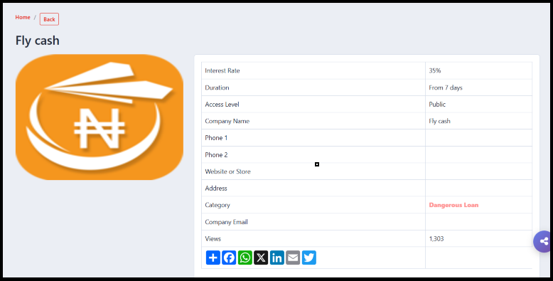 fly cash loan app scam