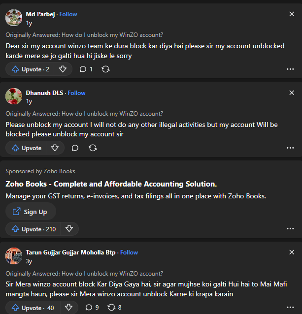 winzo app withdrawal issues