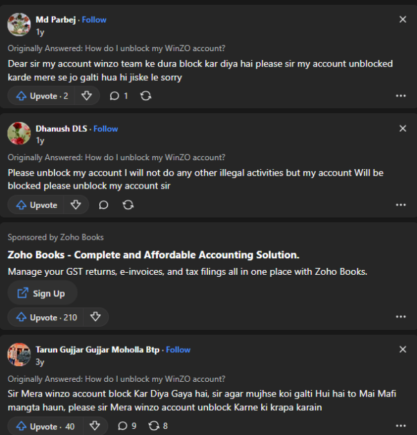 winzo app withdrawal issues