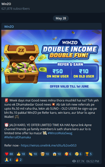 winzo app real or fake in india