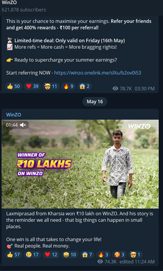 is winzo app reliable