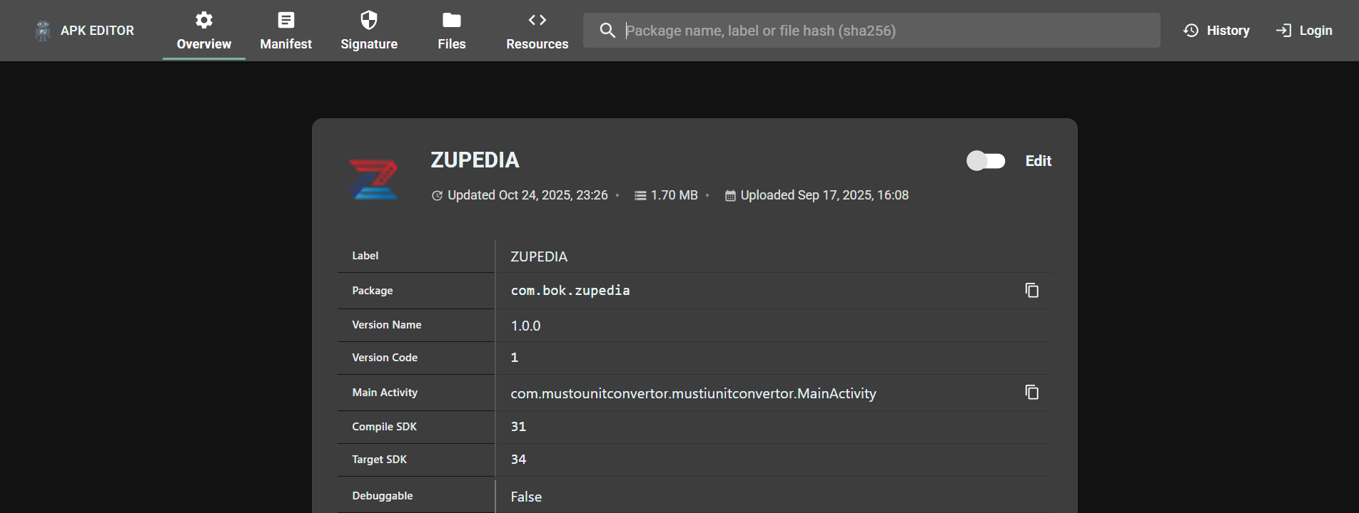 zupedia app unauthentic apk link
