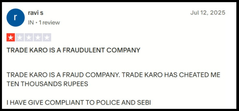 trade karo complaints