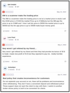 XM Broker User Complaint