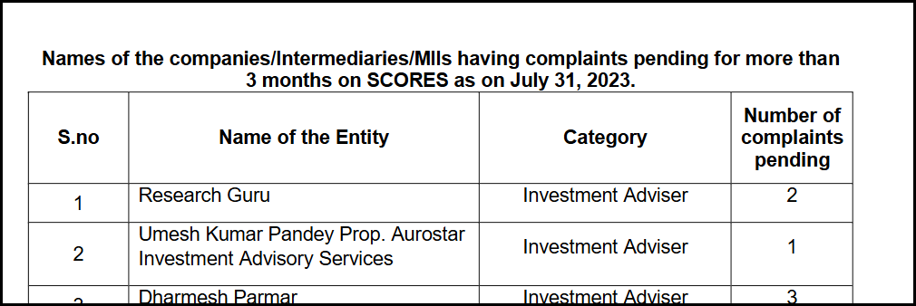 autostar advisory complaints pending