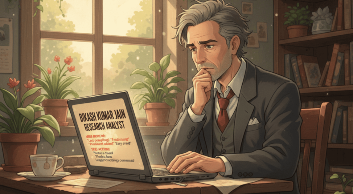 bikash kumar Jain research analyst