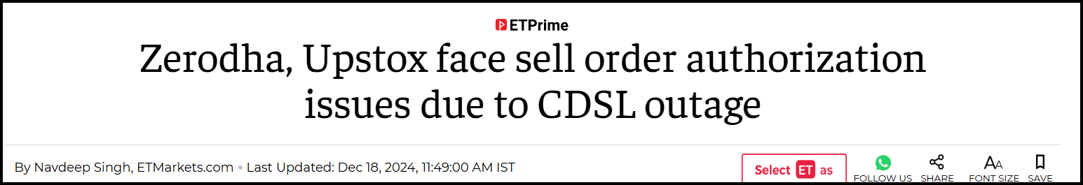 cdsl technical glitch