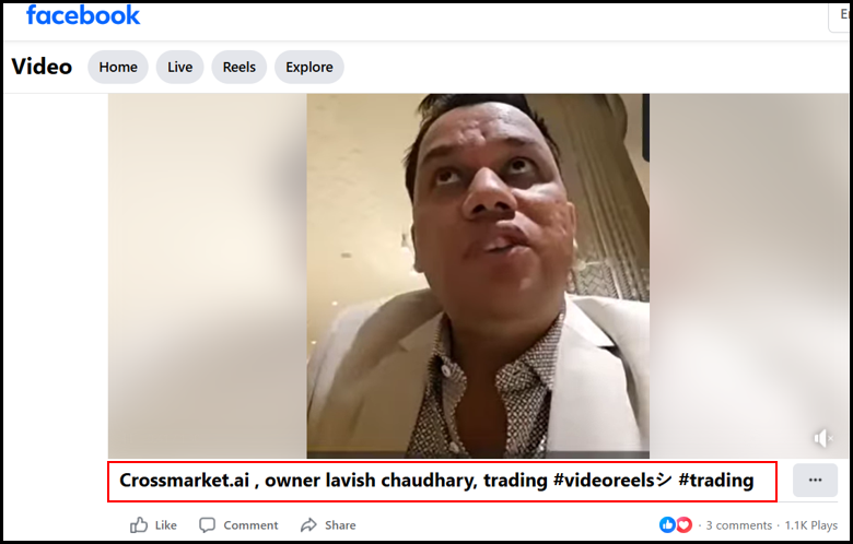cross market ai live video on facebook