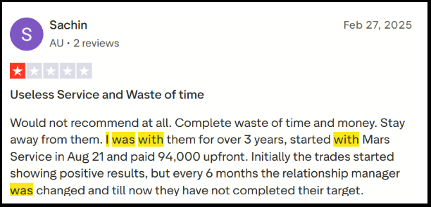 eqwires relationship manager complaints