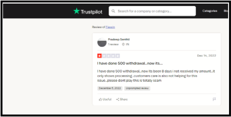 fiewin fake promise of guaranteed returns