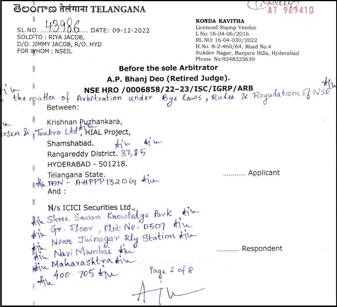 icici securities premature trade closure complaints