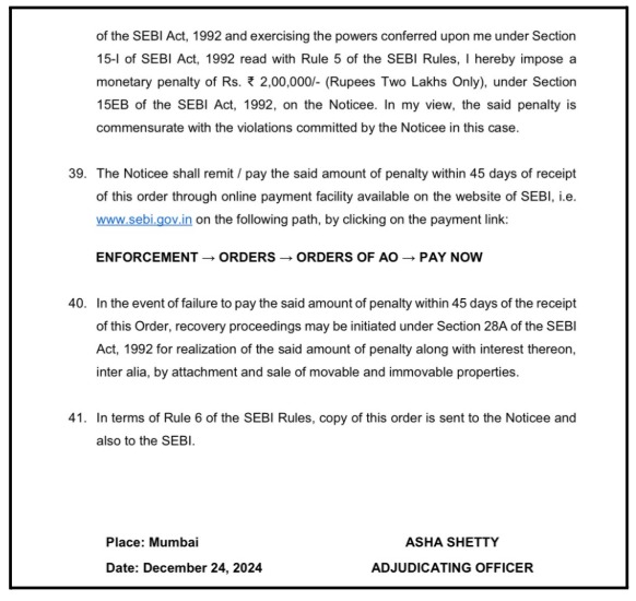 SEBI Orders Against Nifty Pro