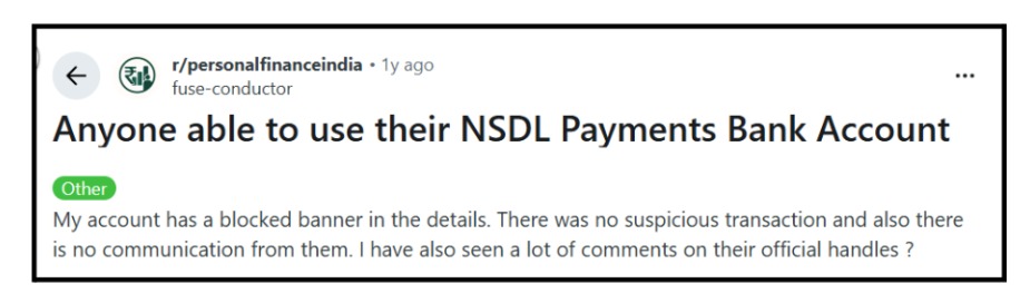 NSDL Payments Bank UPI Failures