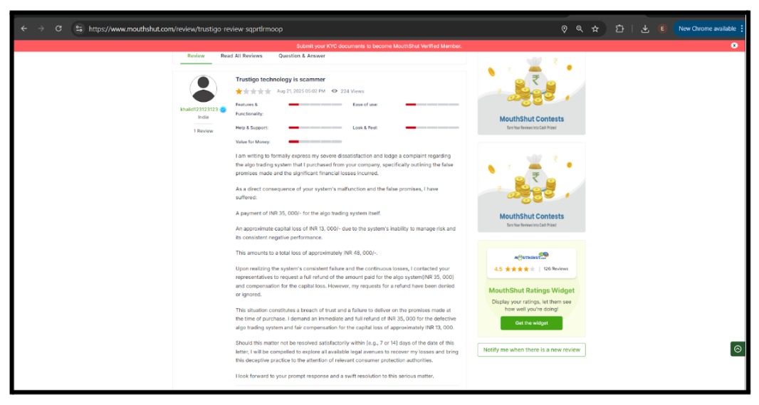 Trustigo Modus Operandi