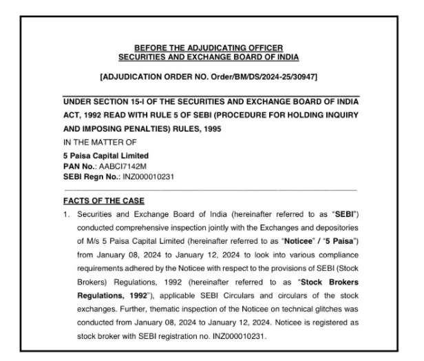 5 Paisa SEBI Orders