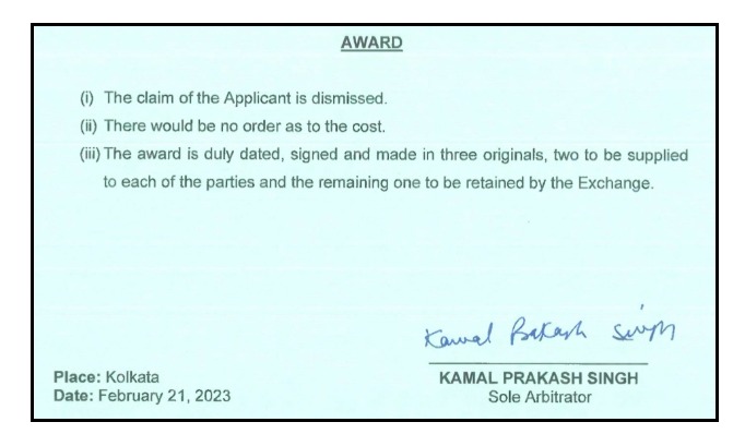  Penalty Imposed on Nirmal Bang