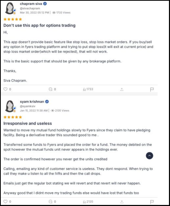 fyers review and rating