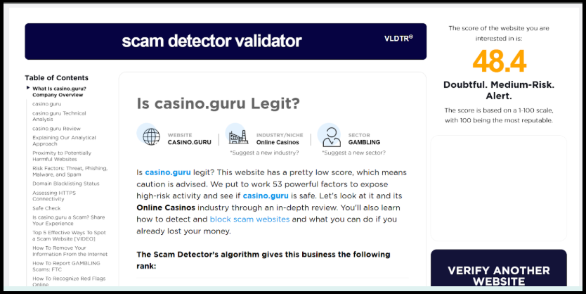 is casino guru safe