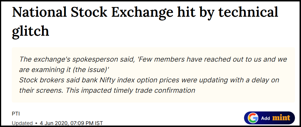 nse bank nifty options glitch