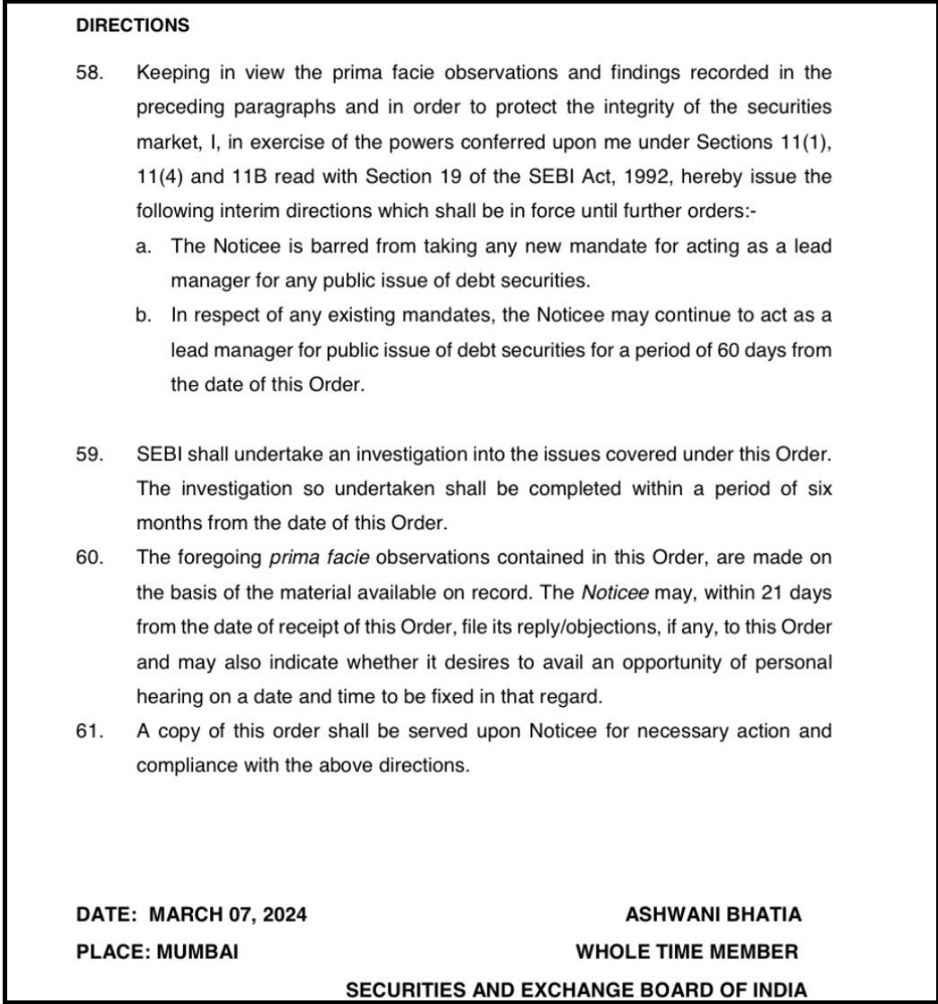 sebi direction against jm financial complaints