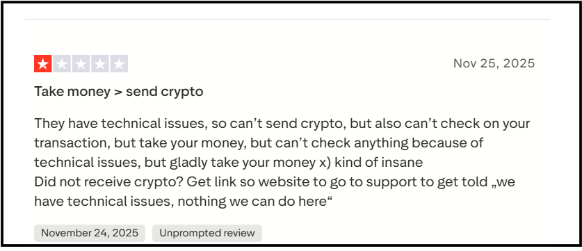 simplex cryptocurrency complaints