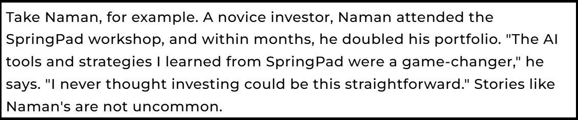 springpad ai press release article