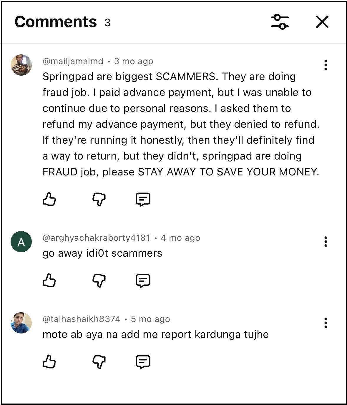 springpad ai youtube channel comments