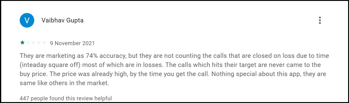 streetgains complaint of delayed call execution