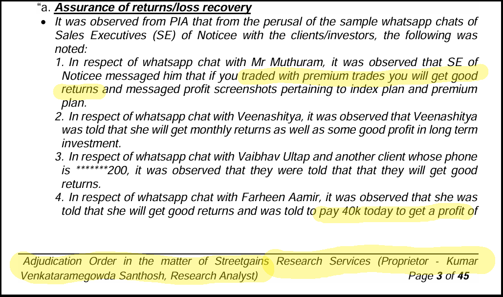 streetgains sebi order