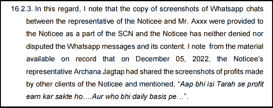 supreme investrade complaint unauthorized advice