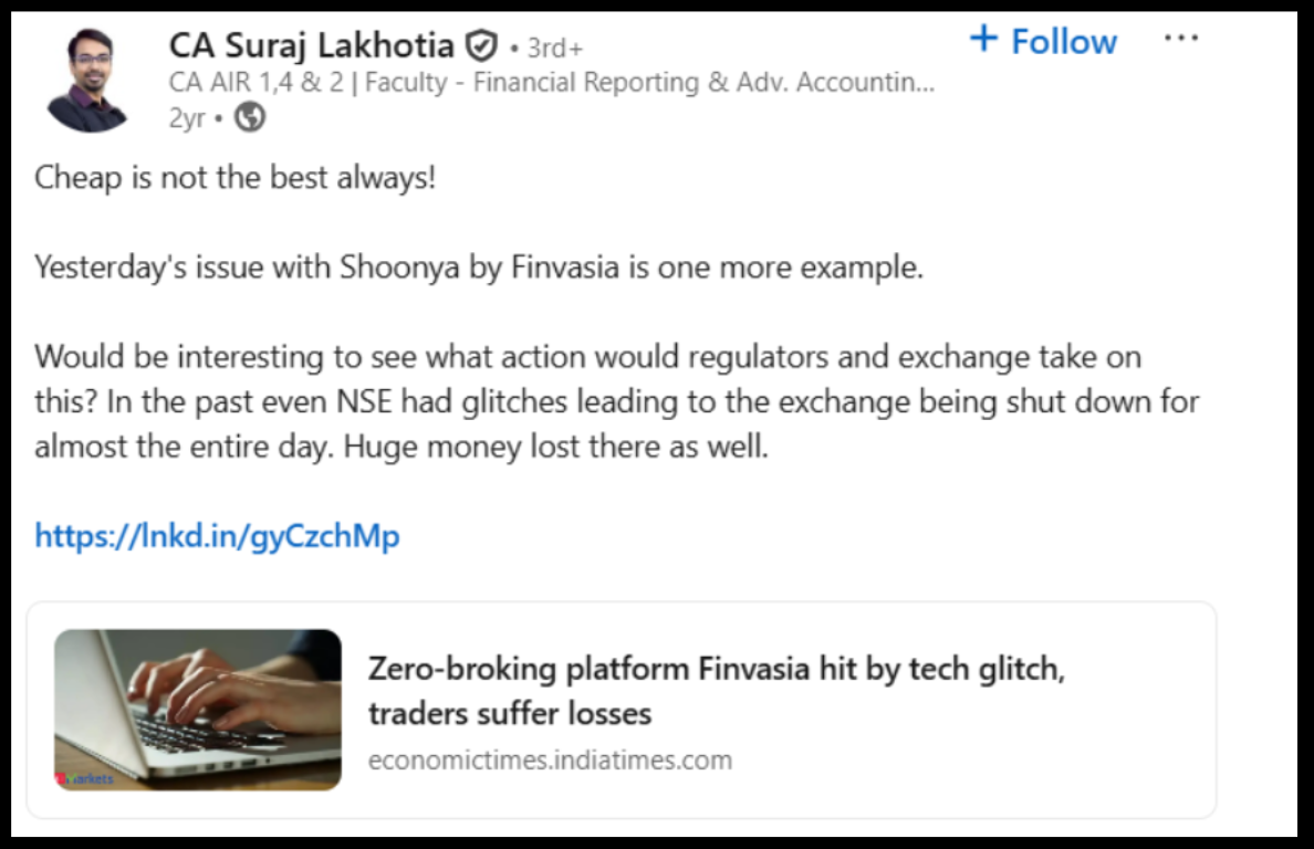 short disruption translates into losses