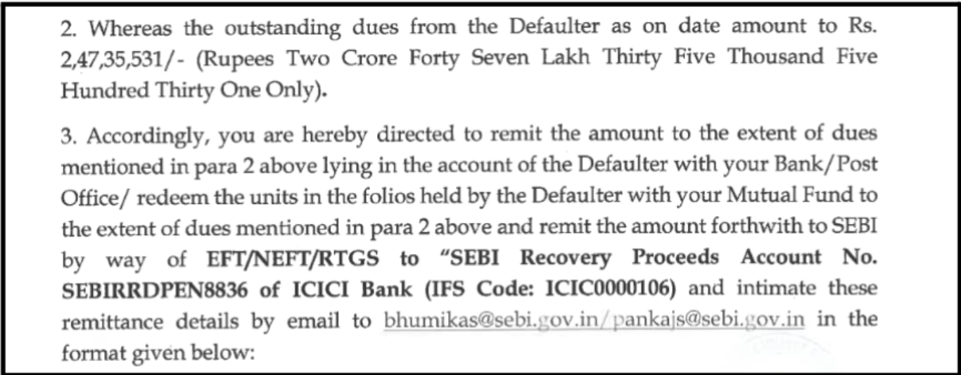 shukla did not comply with sebi